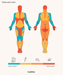Tattoo Pain Chart Where It Hurts Most And Least And More
