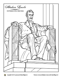 He was the first president to be assassinated. Lincoln Coloring Page American History Homeschool American Landmarks Coloring Pages