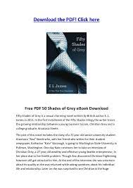 Fifty Shades Of Grey Pdf Fifty Shades Of Grey Shades Of Grey Fifty Shades