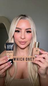 Testing my two favorite full coverage foundations , Which one would you  pick? , @makeupforever matte velvet , @esteelauder double wear