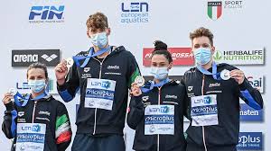 Scritta una pagina della storia dello sport italiano Europei Juniores La Staffetta 4x100 Stile Libero Mista Italia Argento