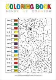 Math Addition Up To 20 Color By Number Math Coloring Worksheets Math Coloring Math Addition