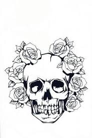 Disegno Rosa Bianco E Nero Cerca Con Google Disegni Di Tatuaggio Tatuaggio Bianco Teschi