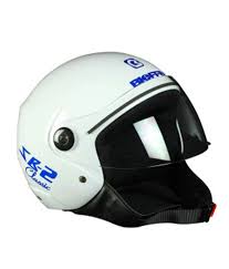 Steelbird Open Face Helmet Sb 2 Classic White Size