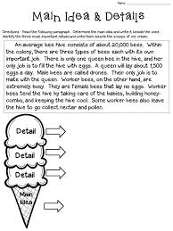 Main Idea Anchor Chart Free Worksheet Included 4th Grade Reading Teaching Main Idea Main Idea Worksheet