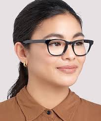 Glasses Direct ™ -Andi Rectangle Black Full Rim Eyeglasses