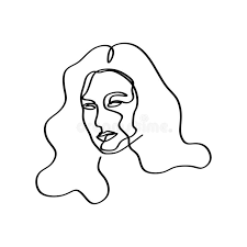 Dessin facile a faire visage. Dessin Au Trait Abstrait Visage Un Style Tire Par La Main Simple Minimalistic De Portrait Illustration De Vecteur Illustration Du Mode Dessin 142918361