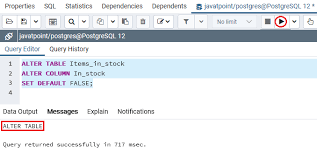 Pctfree is defined as the value which keep free in a block for future rows present in the block to avoid row chaining. Postgresql Boolean Javatpoint