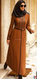 Taba Rengi Uzun Pardesu 7 Iklim 2016 Kis Hijab Fashion Muslim Fashion Muslimah Fashion