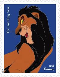 Stamp Scar The Lion King United States Of America Disney Villains Mi Us 5426 Sn Us 5222 Disney Villains Postage Stamps Usa Forever Stamps
