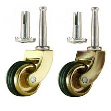Brass Casters With Rubber Banded Wheels Paxton Hardware Brass Casters Furniture Casters Casters