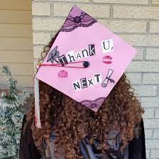 Thank U Next Graduation Cap Thankunext Graduationcap High School Graduation Cap Decoration College Grad Cap Ideas College Graduation Cap Decoration