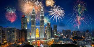 Hd00:45new year countdown with snow background and gold digits. Where To Watch Fireworks And Countdown The New Year In Kl
