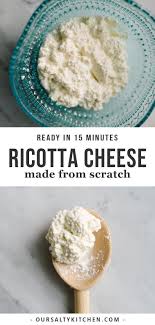 Learn How To Make Homemade Ricotta Cheese In As Little As 15 Minutes Homemade Ri Cheese Recipes Homemade Homemade Ricotta Cheese Recipe Ricotta Cheese Recipes