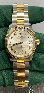 With all its timeless elegance and functionality, it is today offered in a petite 28 mm size. Rolex Datejust Yellow Gold Steel Diamond 31mm Watch Swiss Watches