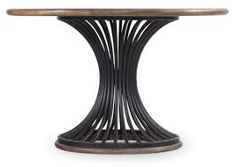 Roundhill furniture cylina glass top round dining table with 4 chairs. Hooker Furniture Studio 7h 48 Cinch Round Dining Table With Metal Base Belfort Furniture Dining Tables