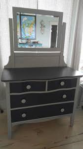 Painted With Krylon Chalky Finish Spray Paint In Misty Gray And Anvil Gray Furniture Makeover Diy Furniture Makeover Diy Makeover