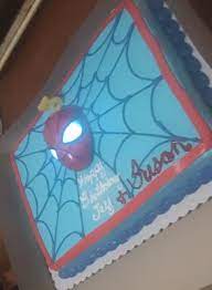 See more party planning ideas at catchmyparty.com! Spider Man Ultimate Light Up Eyes Kit Sheet Cake Walmart Com Walmart Com