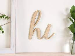 Hi Script Wood Letters Cursive Wood Letters Wood Letters Wooden Letters Letter A Crafts