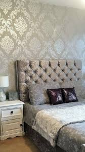 Chelsea Glitter Damask Wallpaper Soft Grey Silver Feature Wall Bedroom Wallpaper Bedroom Feature Wall Gold Wallpaper Bedroom