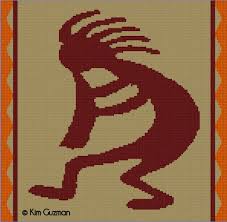 Maybe you would like to learn more about one of these? Colorwork Chart Kokopelli Blanket 2 Versions Crochet Tunisian Crochet C2c Crochetkim