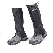 Azarxis Unisex Snow Leg Gaiters High Boot Gaiters Breathable Waterproof Durable Leg Cover Wraps For Outdoor Hiking Climbing Black Boots Leg Gaiters High Boots