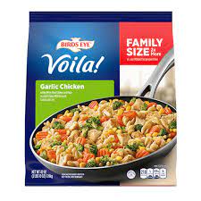 1) place garlic chicken in large frying pan. Voila Garlic Chicken Frozen Family Meal Birds Eye