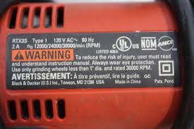 Instructions for use, instruction manual. Black And Decker Rtx 3 Speed Rotary Tool Rtx3s Property Room