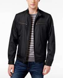 Michael Kors Men S Big Tall Lightweight Four Pocket Windbreaker In Black Modesens Mens Big And Tall Michael Kors Men Peacoat Men