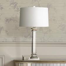 Vienna Full Spectrum Modern Crystal Column Table Lamp 3m972 Lamps Plus Table Lamp Lamp Crystal Table Lamps