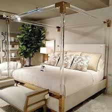 Acrylic And Brass Four Poster Bed Bedroom Interior Home Decor Home