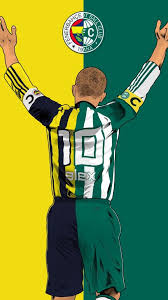 Fenerbahce Alex De Souza Telefon Duvar Kagidi Caricature Fenerbahce Sk Bart Simpson