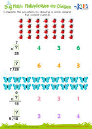 multiplication and division worksheet free printable pdf for kids