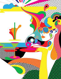 Illustration By Steven Wilson Illustration Design Sunbathe Art Stevenwilson Art Pop Art Illustration