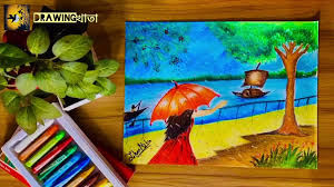Rainy Day Drawing How To Draw Rainy Season With Oil Pastel How To Draw Girls With Umbrella Video Dailymotion Here presented 43+ easy oil pastel drawing images for free to download, print or share. rainy day drawing how to draw rainy season with oil pastel how to draw girls with umbrella