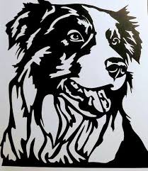 Get 3d Border Collie For Free Animal Stencil Silhouette Art Art