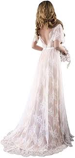 Maybe you would like to learn more about one of these? Spitze Boho Hochzeit Brautjungfernkleid V Ausschnitt A Line Backless 2020 Kurzarm Nude Lining Beach Rustikales Brautkleid Amazon De Bekleidung