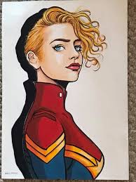 This is my Captain Marvel artwork...hope you like it guys 😉😀😊