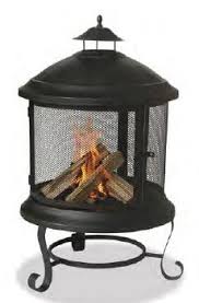 You can still purchase this type of fire pit it is not recommended that you place your fire pit in an enclosed deck. Round Fire House Style Fire Pit With Safety Screen And Chimney Opening Outdoor Wood Burning Fireplace Outdoor Fire Pit Portable Fire Pits