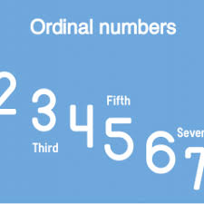 In linguistics, ordinal numerals or ordinal number words are words representing position or rank in a sequential order; Ordinal Numbers In English Colanguage