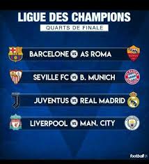 Ecrivez le pronostic ligue des champions gratuit qui vous ressemble participez à notre compétition de pronostiqueurs Voici Le Tableau Des 1 4 De Finale De La Ligue Europeenne Des Champions Senactu Net