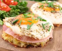 Rostis De Pommes De Terre Facon Croques Madame Recette Recettes De Cuisine Recette Cuisine
