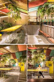 A Tropical Inspired Bar In China Uses Reclaimed Materials And Swings In Its Design Cafe Interior Design Hostels Design Resturant Design