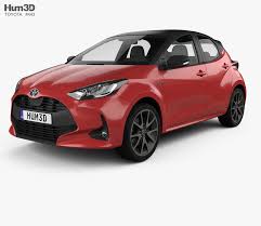 3d Model Of Toyota Yaris Hybrid 2020 Yaris 3d Model Toyota