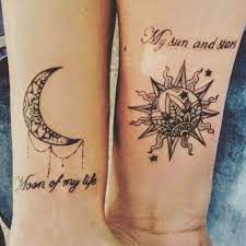 Couple Tattoo Goals Shared By A Friend Tattoos Gottattoo Fandomtattoos Coupletattoos Gameofthrones Khalandkha Sun Tattoos Couple Tattoos Gaming Tattoo