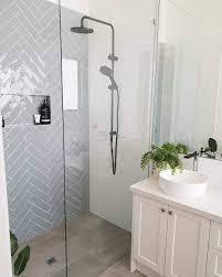 So we have rounded up our favourite bathroom tiles and put together a gallery of design to get you inspired. Beaumont Tiles On Instagram We Are Loving The Trend Of Herringbone Feature Walls O Small Bathroom Renovations Bathroom Interior Design Bathroom Inspiration