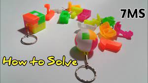 To solve this issue, simply place the product under direct sunshine, in a room full of light, or give it some light with a flashlight. How To Solve A Key Chain Puzzle Cube 6 Piece Cube Puzzle Key Chain Youtube