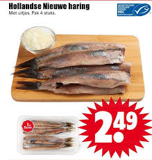 'nieuwe' haring is in het voorjaar gevangen. Hollandse Nieuwe Haring Aanbieding Bij Dirk