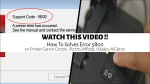 Click on printer in the menu bar and uncheck use printer offline. this action will change the printer from offline to online. How To Fix Canon Printer Error Code 5800 1 855 626 0142