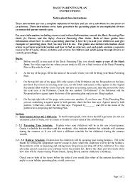 It can give you not only the feeling of independence but actual independence as well. Basic Parenting Plan Packet For Parents Oregon Free Download